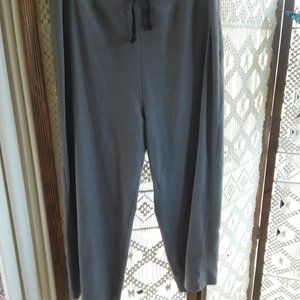 WOMENS ACTIVEWEAR ONE STEP AHEAD 23 IN SUPPLEX CAPRI PANTS CHARCOAL GRAY SIZE 1X